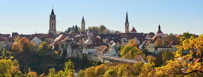 Blick auf die Altstadt von Rottweil
